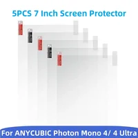 5 Unidades Película Protectora Antiarañazos para ANYCUBIC Photon Mono 4/4 Ultra 7 Pulgadas - Accesorios de Impresoras 3D de Resina LCD