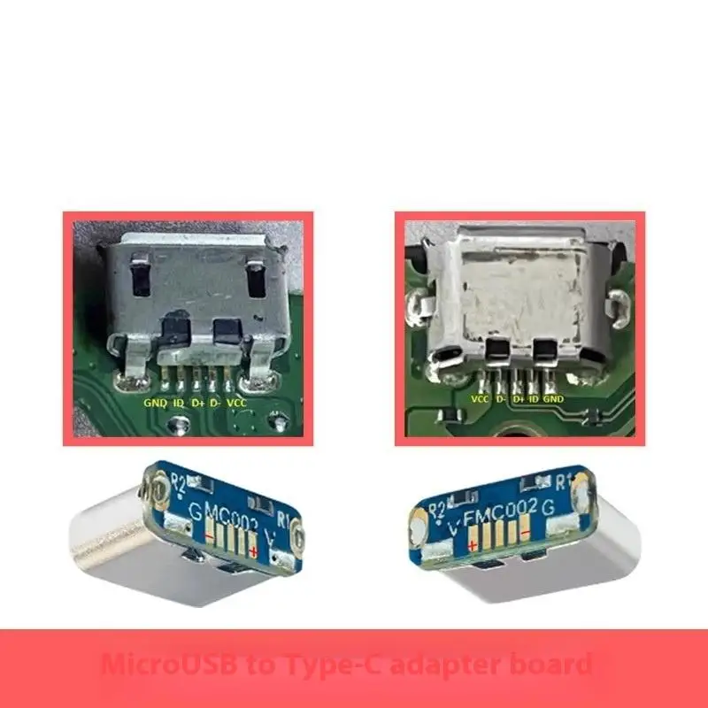 -2Pcs Charging Port For PCB Soldering DIY Repair Adapter USB Connector Type C Female Jack 5Pin SMD SMT Type-C Socket