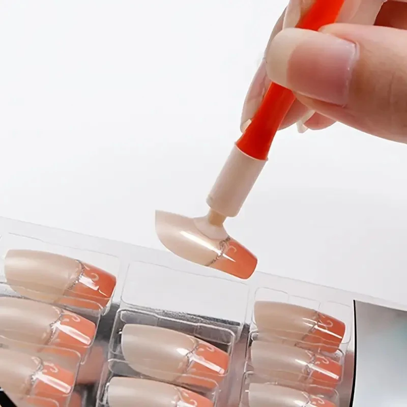 

1 шт., многофункциональный инструмент для ногтей на присоске, профессиональная маникюрная помощь, клей для ногтей без запаха, помощник для простого нанесения