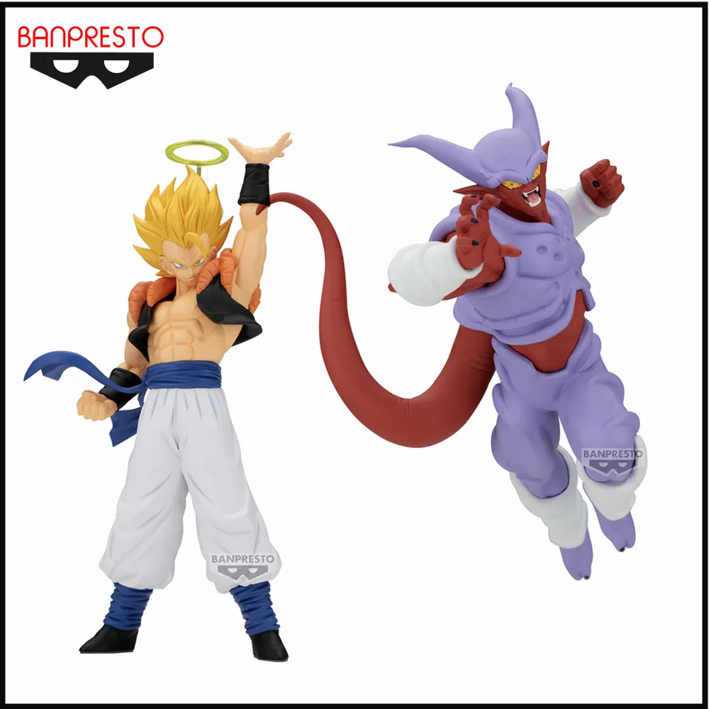 Auf Lager Original Anime Figur DRAGON BALL Z MATCH MAKERS SUPER SAIYAN GOGETA VS JANEMBA PVC Action Figur Spielzeug Modell Puppe