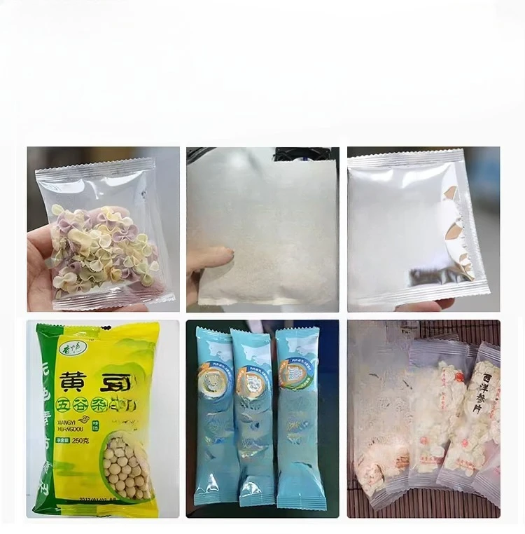 Máquina de embalagem vertical de 100 g a kg para aplicações de alimentos em pó de café sacos de papel plástico