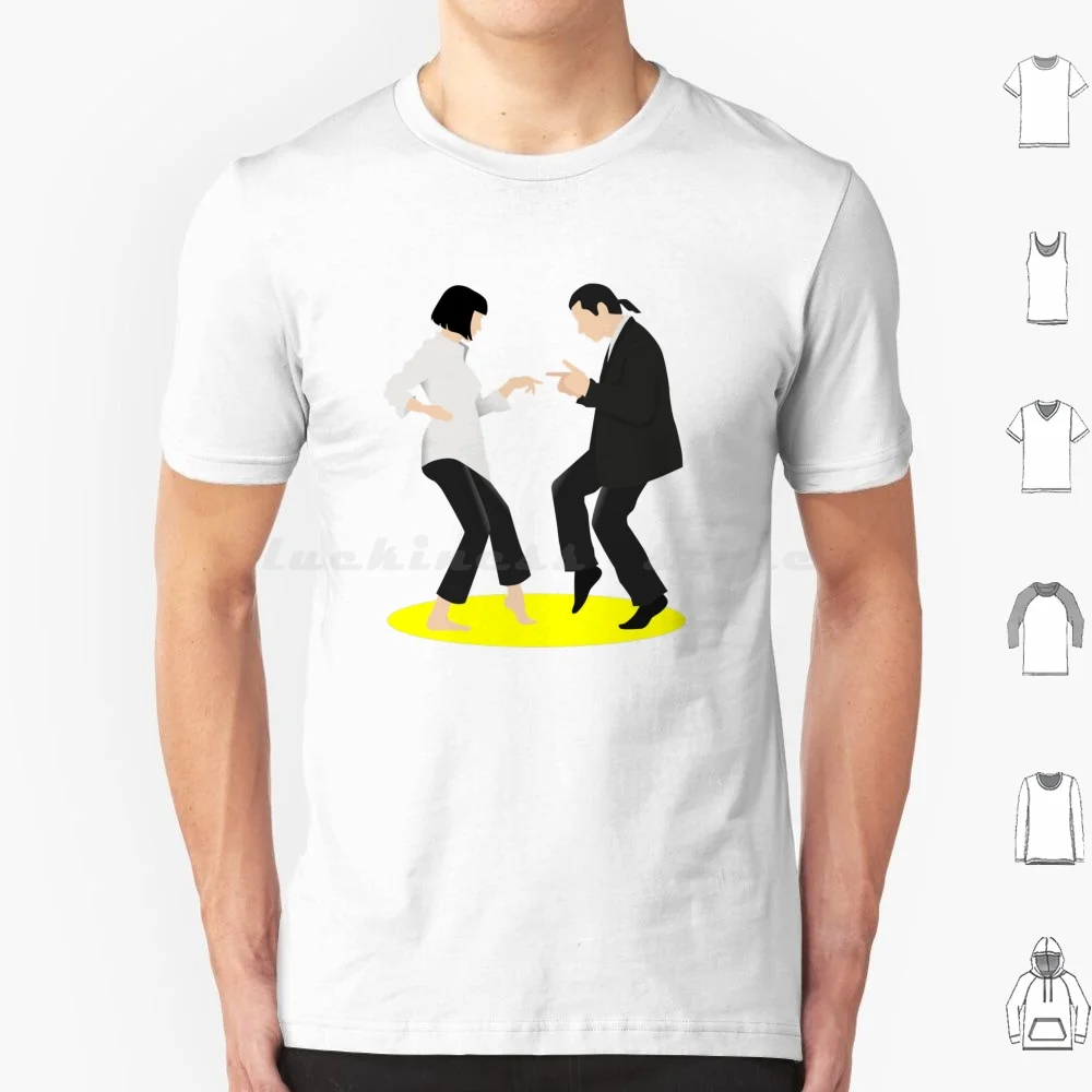 Pulp Fiction Dancing 2 T Shirt Big Size 100% Cotton Pulp Fiction Quentin Tarantino Tarantino Milk Shake Tim Roth Amanda