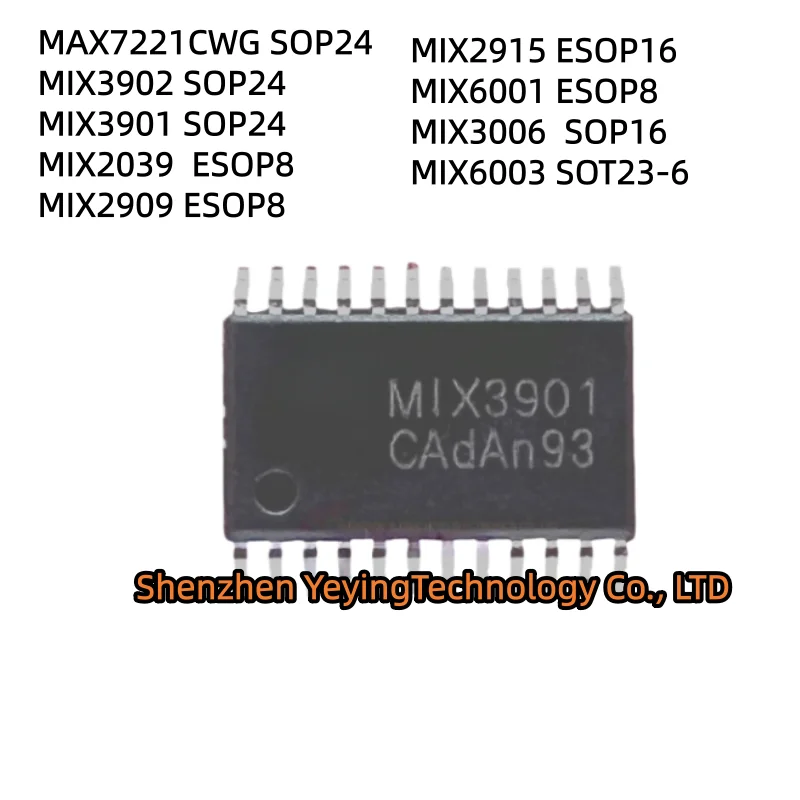 1Pcs 100% New Mix2909 Mix6003 Mix6001 Mix3006 Mix2915 Max7221Cwg Mix3902 M1X3902 Mix3901 M1X3901 Mix2039