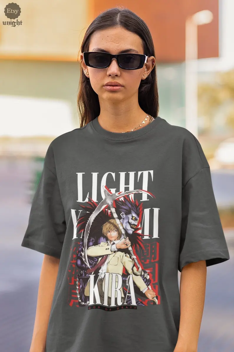 Anime Unisex Judgement Day T-Shirt - Divine Justice Apparel, Shinigami Shadow Tee,  Strategy Wear, Clothing, Fate Scriber Top