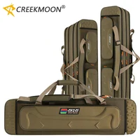 Bolsa Multifuncional Rígida para Cañas de Pescar, 2/3/4 Capas, 80-130CM, 1680D Oxford, Estuche de Almacenamiento para Cañas, Carretes y Aparejos de Pesca