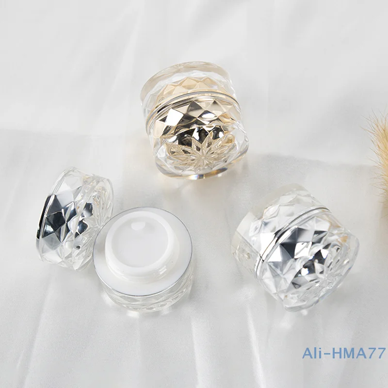 7g Empty Acrylic Plastic Jar For Packing Cream Balm Nail Candle Cosmetic Travel Storage Container With Inner Lid