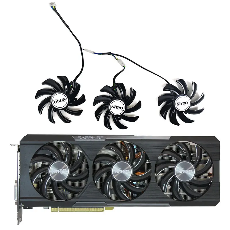 

Sapphire new 85MM 4PIN FDC10H12S9-C R9 390 GPU fan for Sapphire R9 290 390 390X graphics card cooling fan