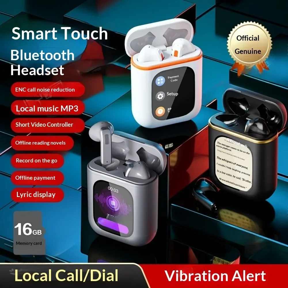Bluetooth 5.4 Headphones Leisure Sleep ENC LED Ultra-Long Battery Life Non-In-Ear Imperceptible Wearing Stereo Sound Lightweight