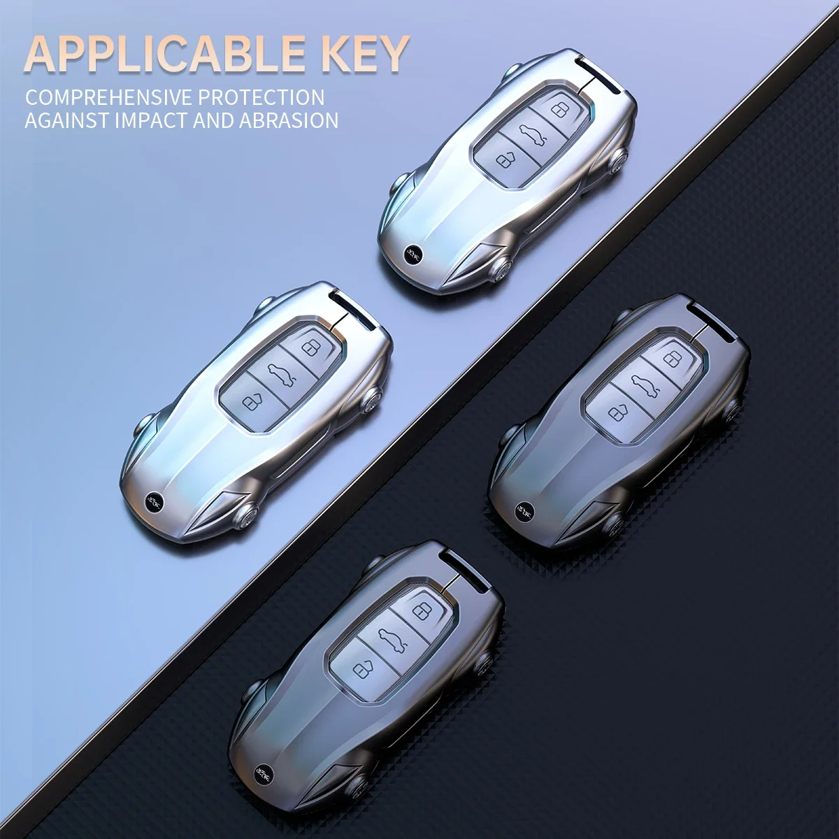 Zinc Alloy Leather For Audi A6 S6 RS6 C5 C6 C7 4F S line Car Key Case Cover Shell Protected Keychain Bag Car-Styling Accessorie