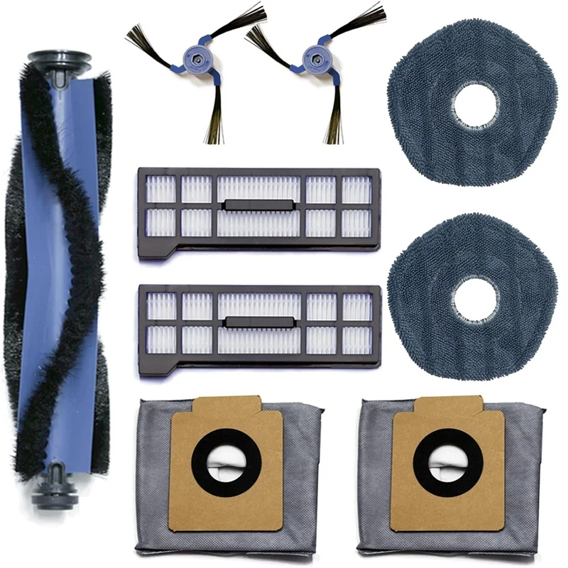 Substituição Acessórios Fit para Robot Vacuum, Mop Sacos, Filtro Hepa, Side Mop, Pad, Fit para Eufy X10 Pro, Omni