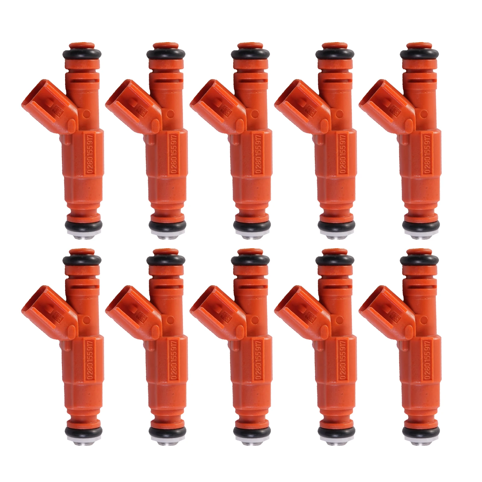 10 шт. топливные форсунки 0280155917 в сборе Common Rail   Для Ford F350 F450 F550 6.8L V10 запасная часть двигателя автомобиля