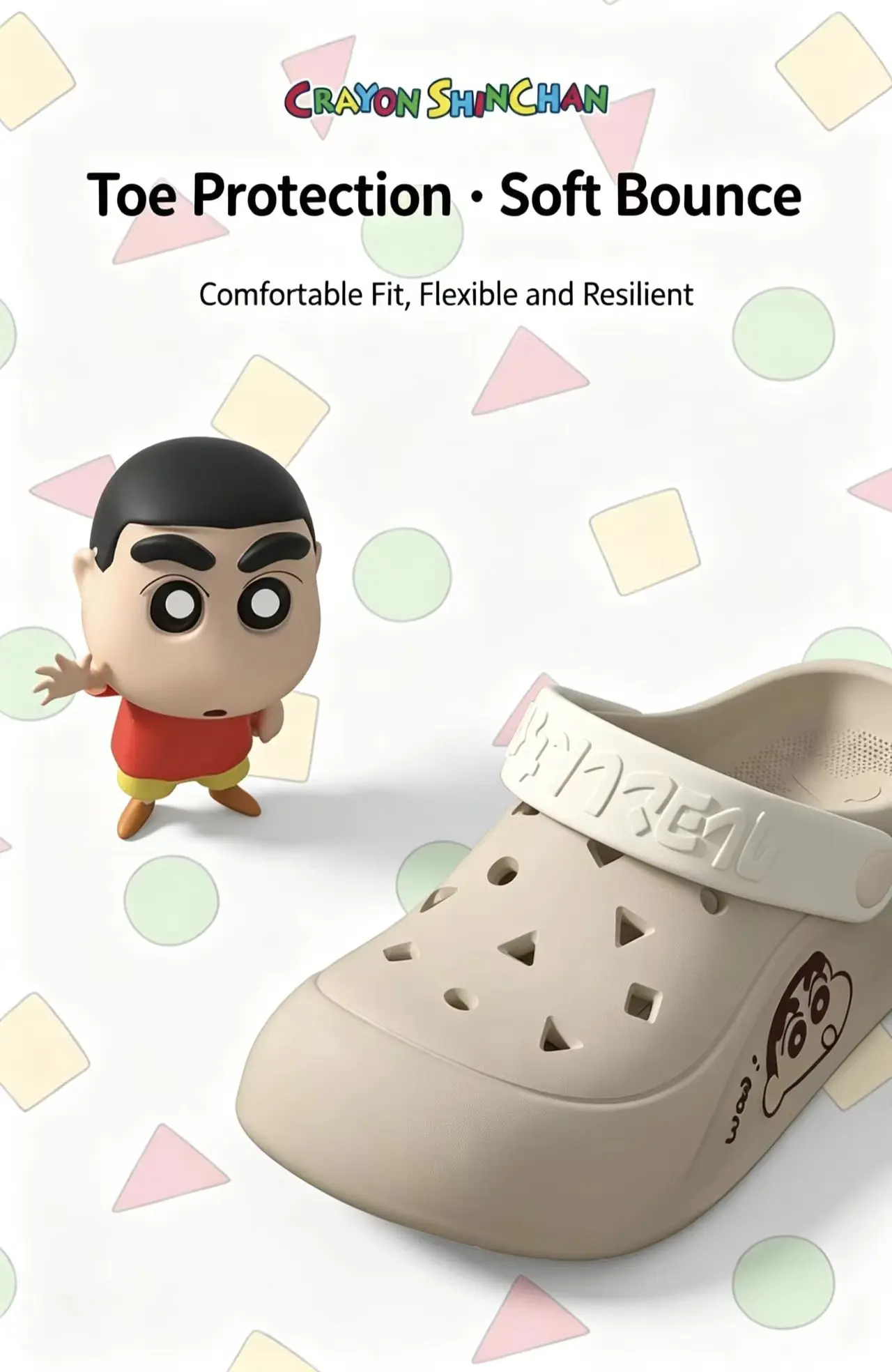 Sandalias de Playa Unisex con Diseño de Crayon Shin-chan, Verano 2026, Lindas y Versátiles