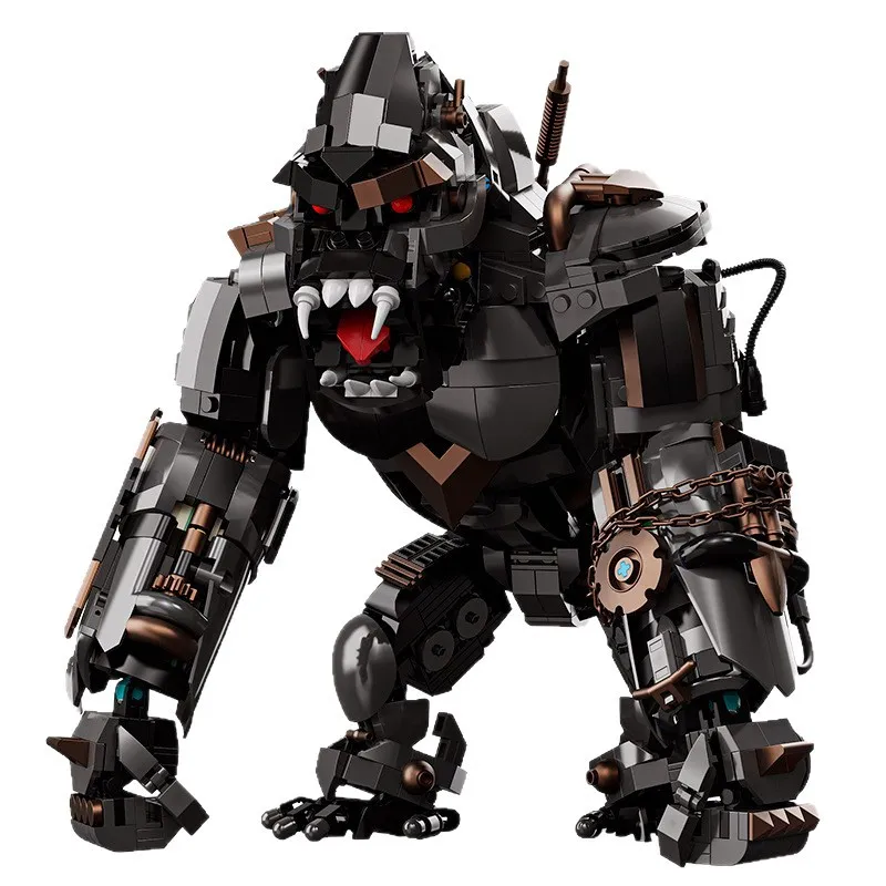 iDEA Animals Mechanical Orangutan King Building Block Gorilla Assembly Model Sets Robot Mech Bricks Toy Collection For Gifts