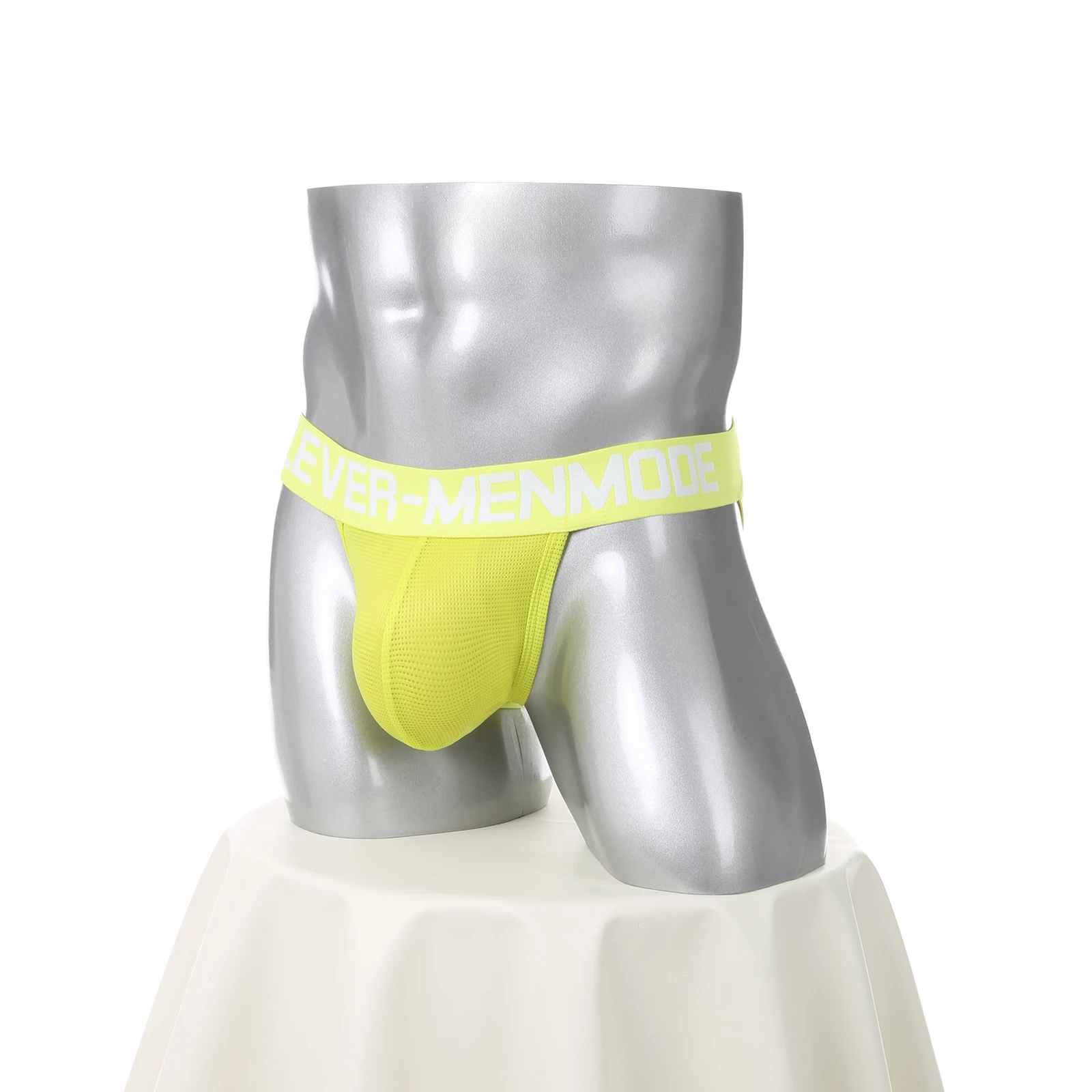 CLEVER-MENMODE Thong Jockstrap Men Mesh Sexy Penis Pouch Underwear Panties Erotic Thin Open Butt Lingerie Underpants Buttocks