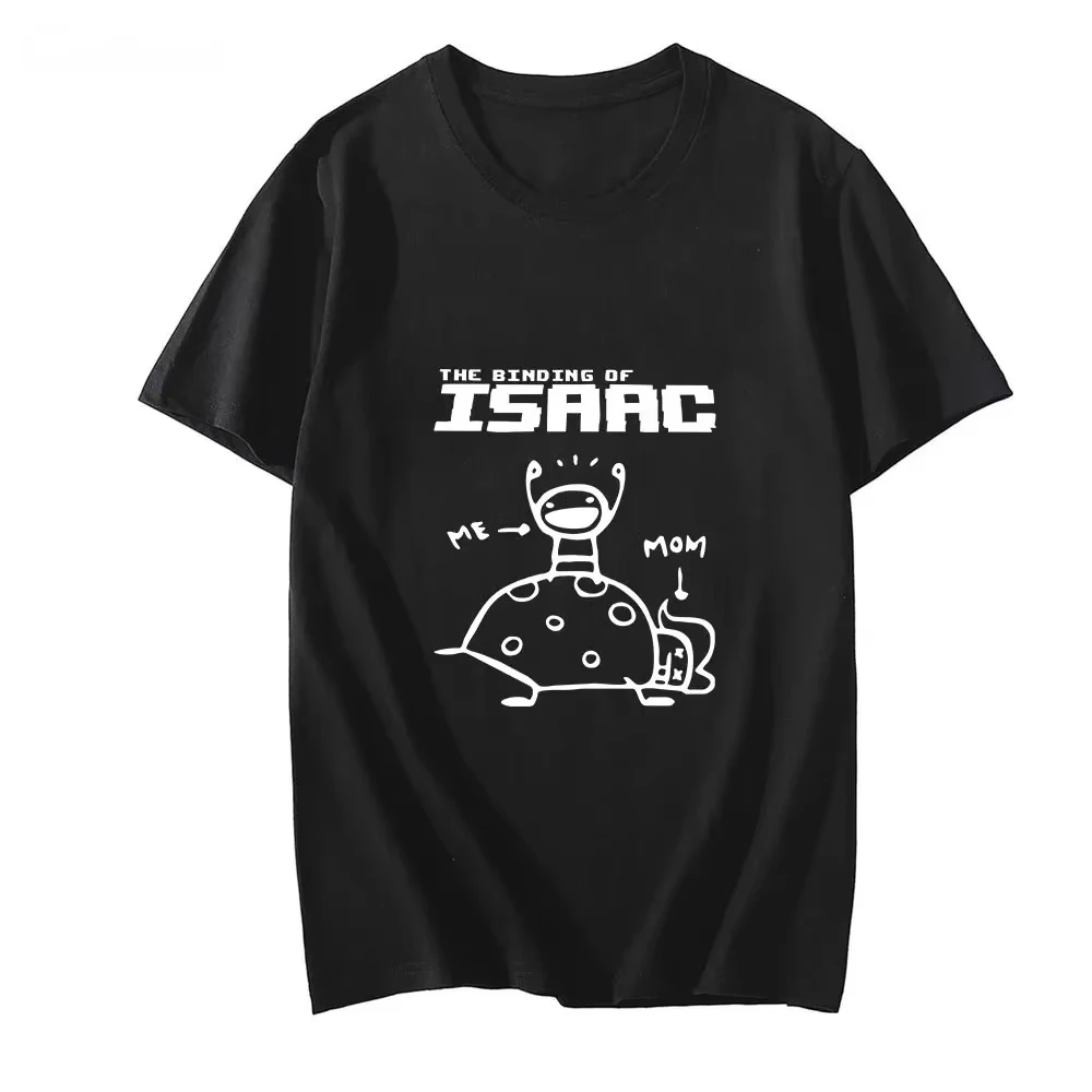 The Binding of Isaac T-shirt Women Cotton Printed Short Sleeve Cartoon Letter Manga Retro Gaming Top Summer Y2K  2026 Hot Sale