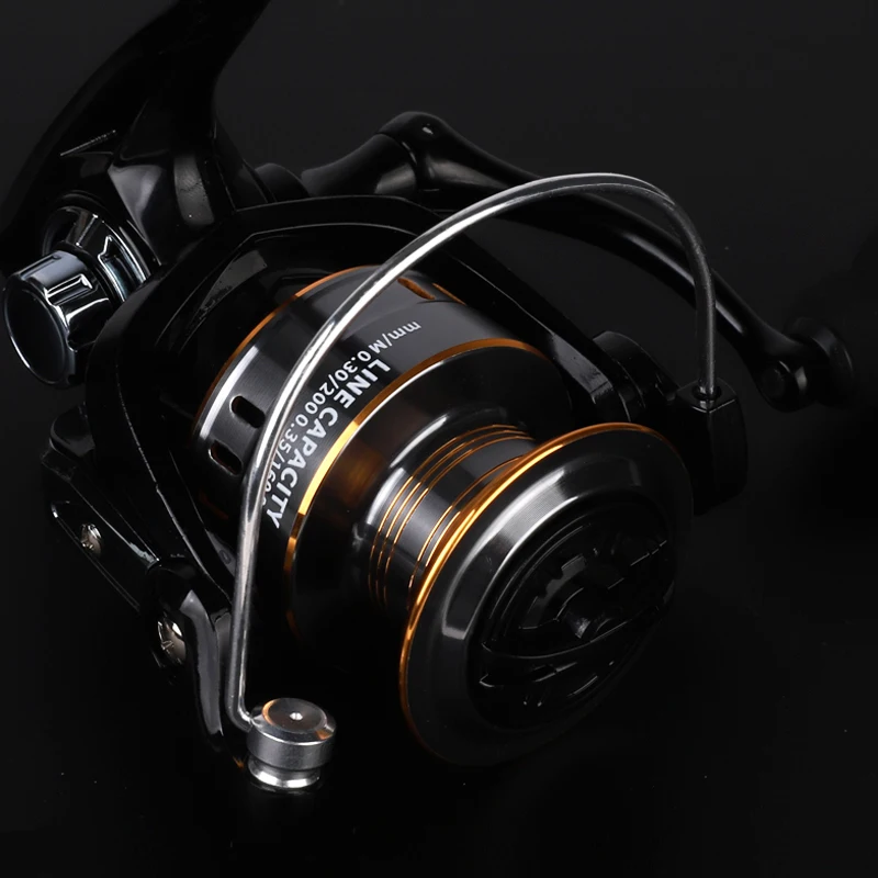 BILLINGS EK Spinning Reels Saltwater Freshwater Fishing Reel 5.2:1 Gear Ratio,26LB Max Drag With CNC Metal Spool Fishing Reels