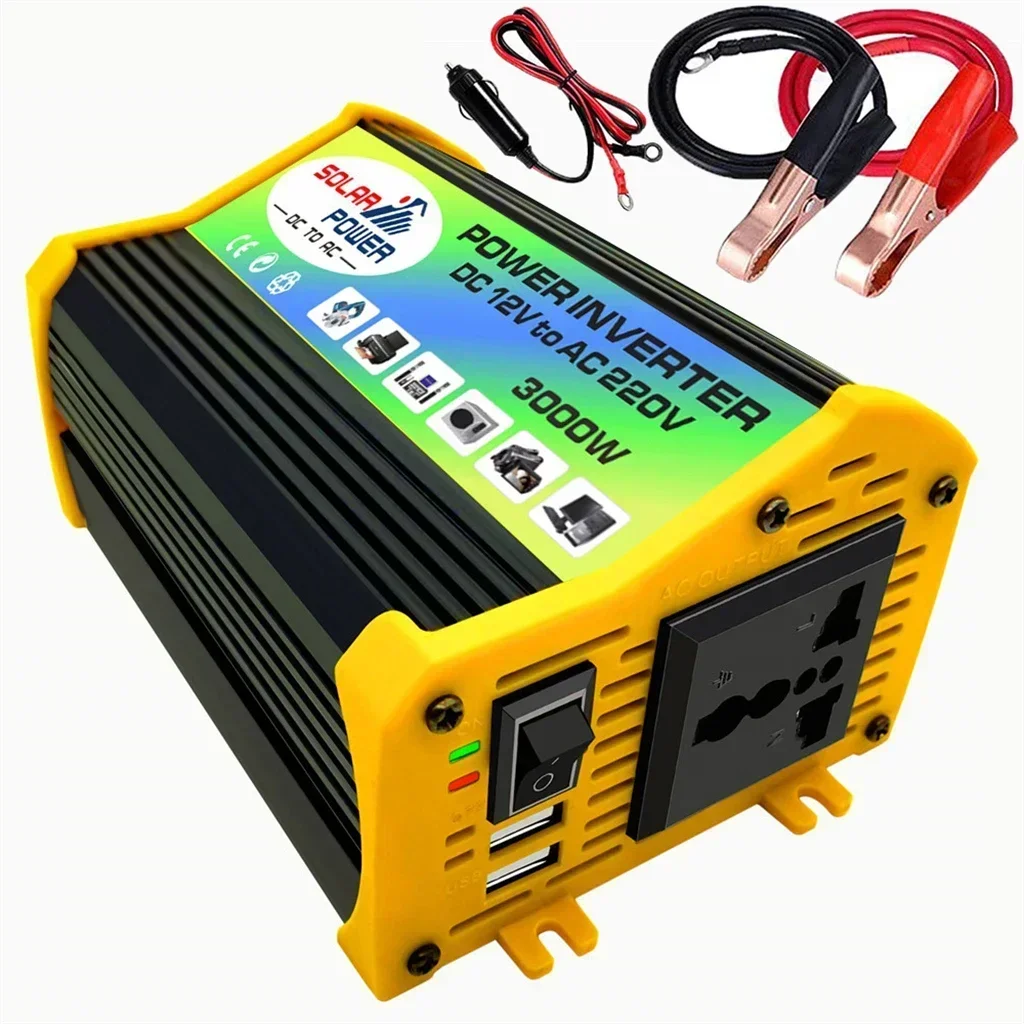 YINGFA Power Inverter DC 12v to 220V Car Accessories Car Invertor Vehicle-mounted Household Converter 3000W