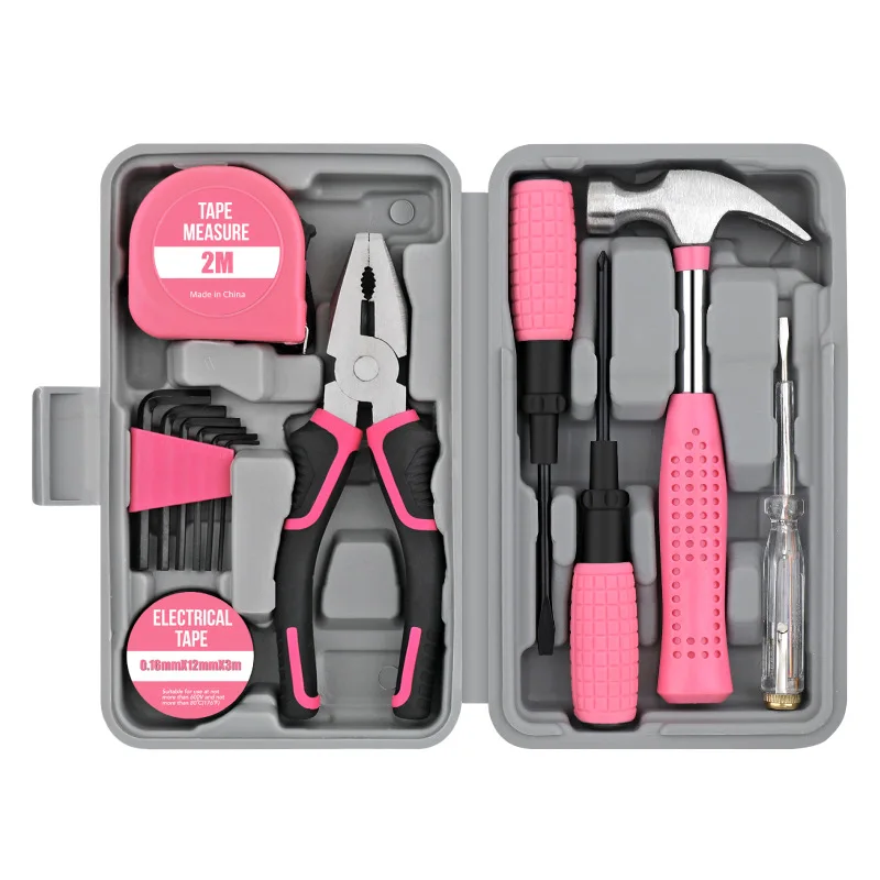 

13-Piece Professional Quality Hardware Tool Set Multi-Functional Household Toolbox Hammers Wholesale Combination Gift Toolbox