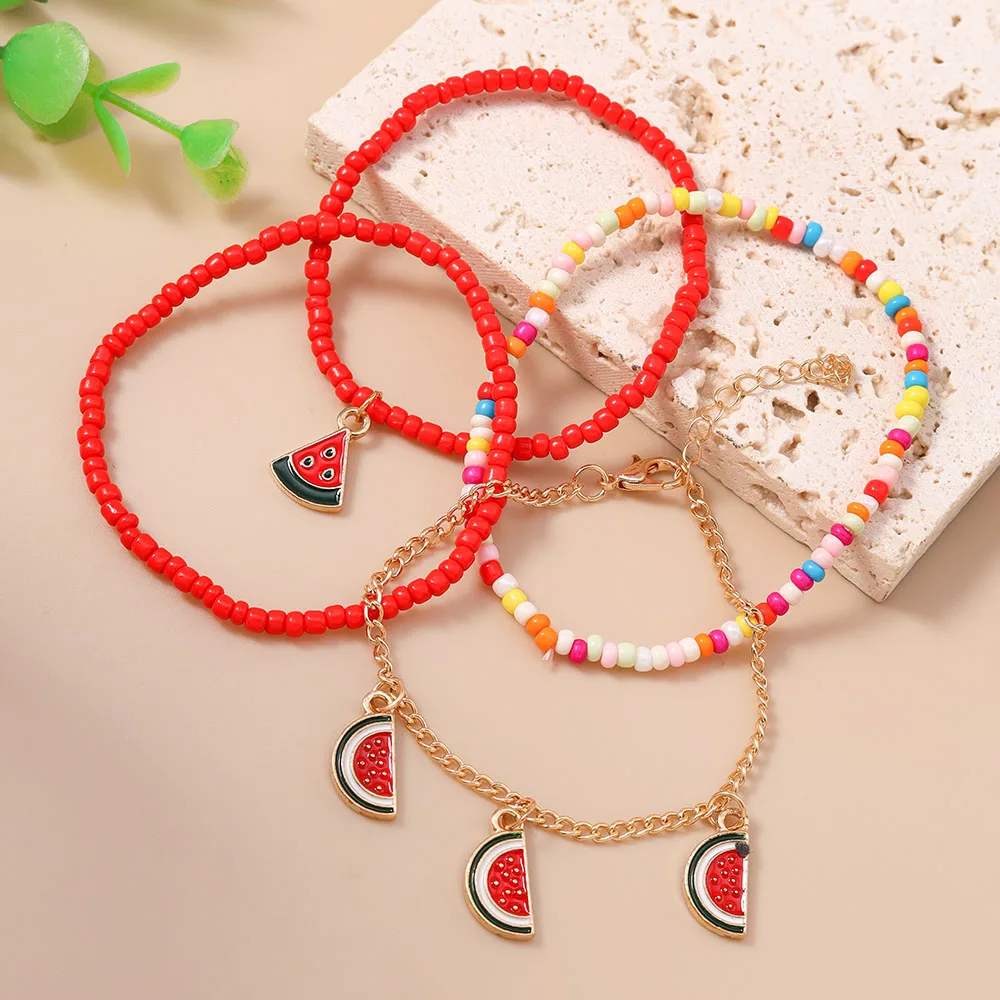 Aihua Bunte Perlenarmbänder im Bohemian-Stil für Frauen, handgefertigtes Blumenarmband, Schmuckgeschenke zum Geburtstag für Mädchen und Kinder – Detail 12