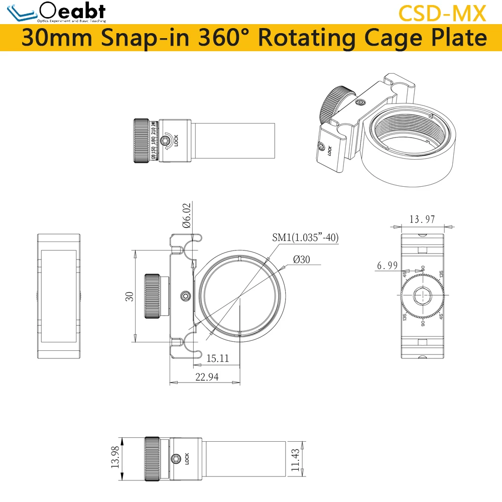 plaque-de-jos-rotative-a-encliqueter-csd-mx-30mm-siege-de-montage-resistant-a-360-jos-cadre-coaxial-optique-recherche-scientifique-experience-oeabt