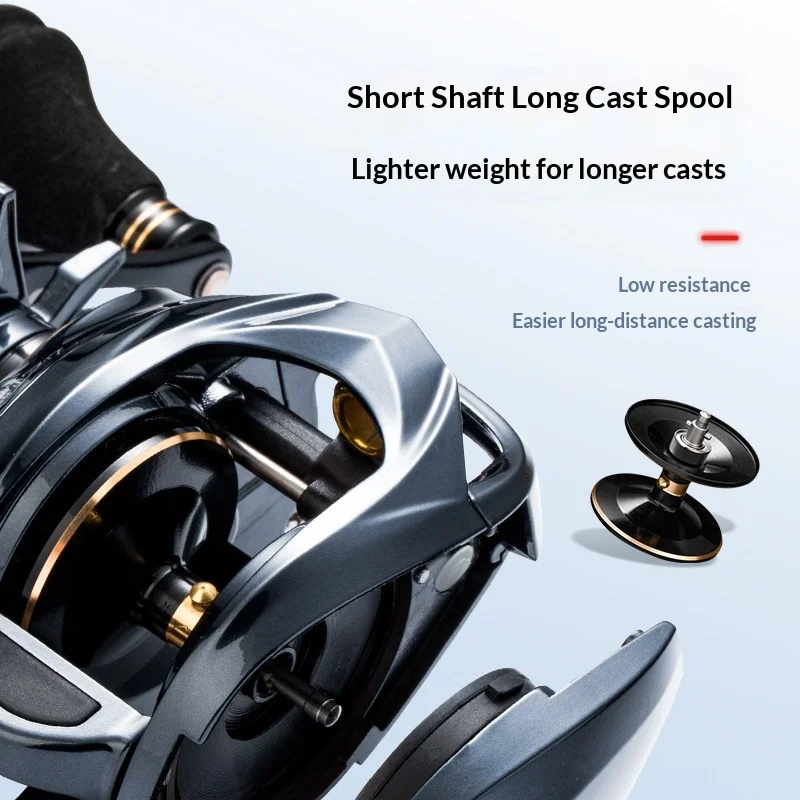 Zilong Baitcasting Reel Full Metal Short Shaft Anti Backlash Long Cast Big Game Snakehead Fishing Saltwater Freshwater Anglers