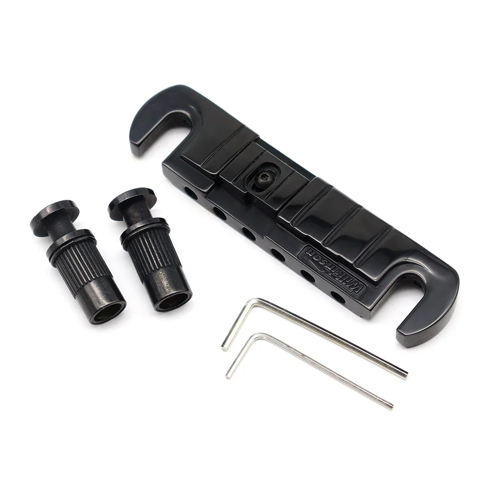 

1set Wilkinson Licensed GTB Wraparound Guitar Bridge Tailpiece Gold/Black/Sliver