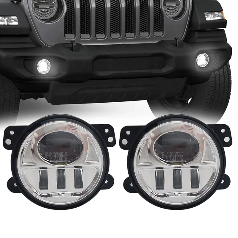 

For Dodge hummer H1 H2 30W 4 Inch Round Led Fog Light White Halo Ring Angel Eyes for Jeep Wrangler JK LJ TJ.