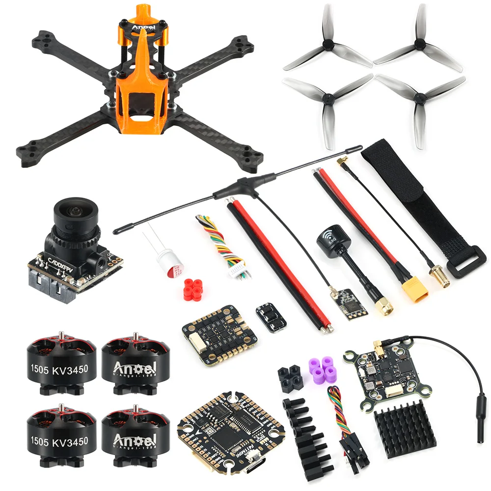 Angel35 3.5inch Freestyle FPV Drone with ELRS 2.4GHz 1606 2750KV Motor 40A ESC 1200TVL Camera RC Drone for Photography