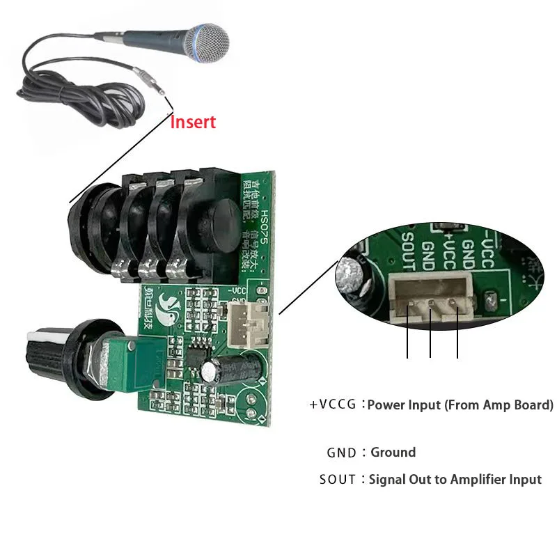 TL072 Op-Amp High Input Impedance Preamplifier Board, Audio Preamp Signal Booster for Guitar & Musical Instruments