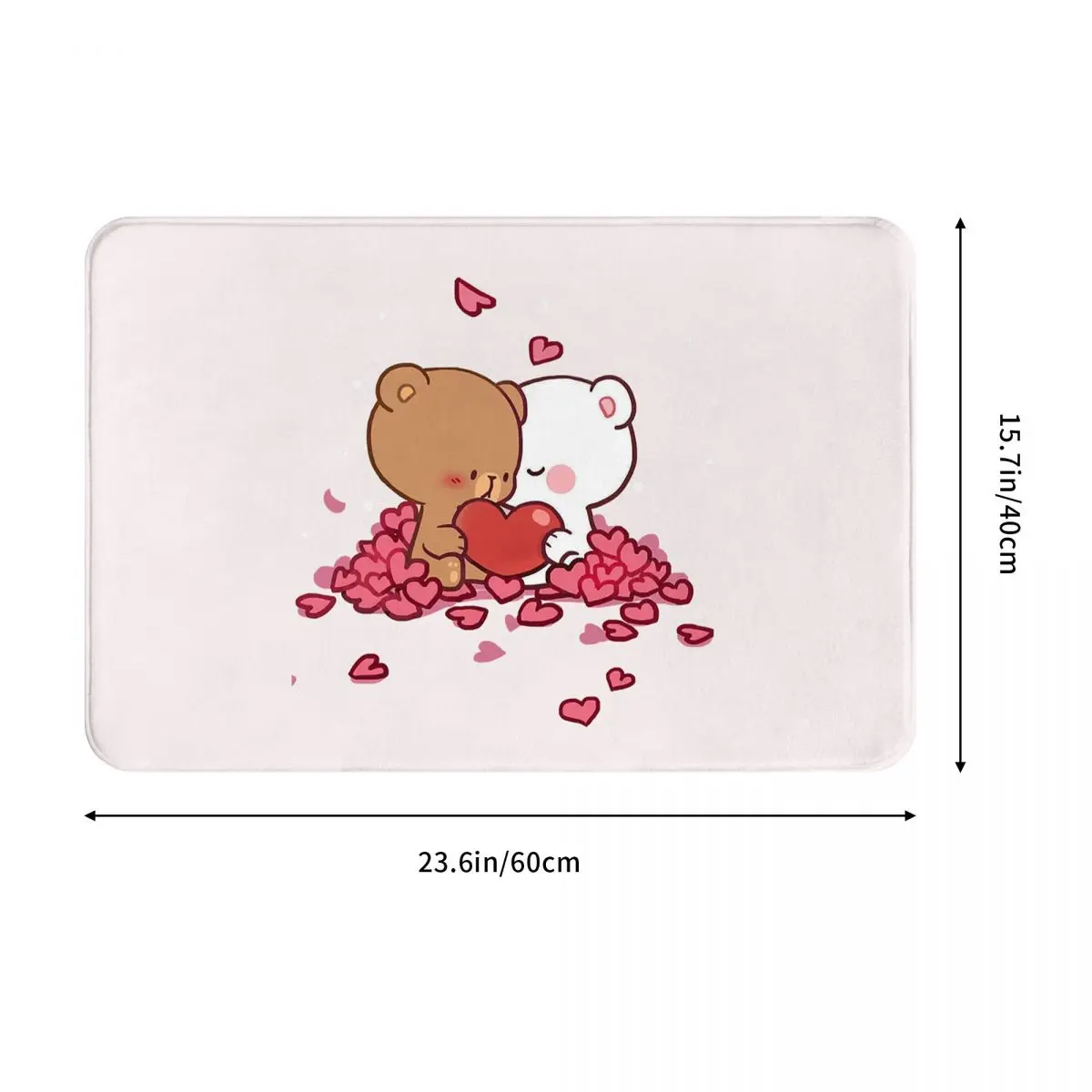 Peach And Goma Bubu Dudu Balloon Doormat Cushion Carpet Rug Kitchen Entrance Home Floor Mat for Bedroom Footpad Mats