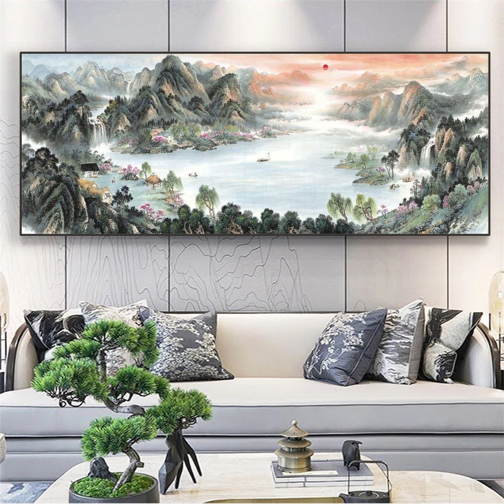 1pc frameless Canvas Painting Vibrant Koi Fish Pond Canvas Painting Watercolor Koi and Lily Pads Serene Nature Wall Art Print Tr