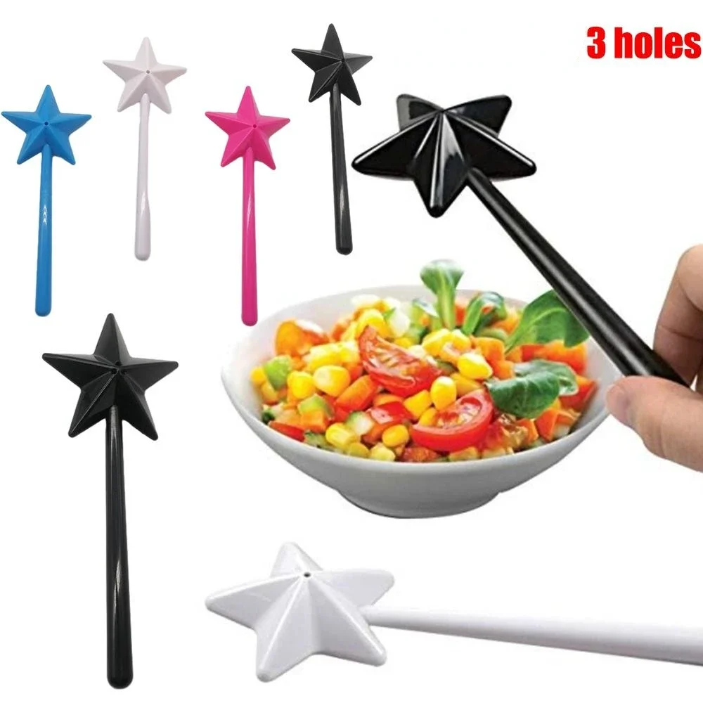 

Portable Salt Pepper Shakers Refillable Magical Star Wand Spice Dispenser Seasoning Shaker Set Kitchen & Dining BBQ Supplies