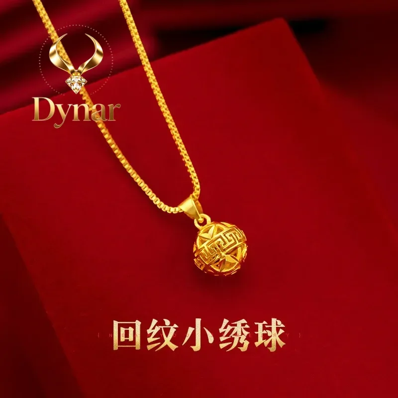Dynar Jewelry  Fashion - Forward 9999 Real 24K Yellow Gold Small Hydrangea Pendant