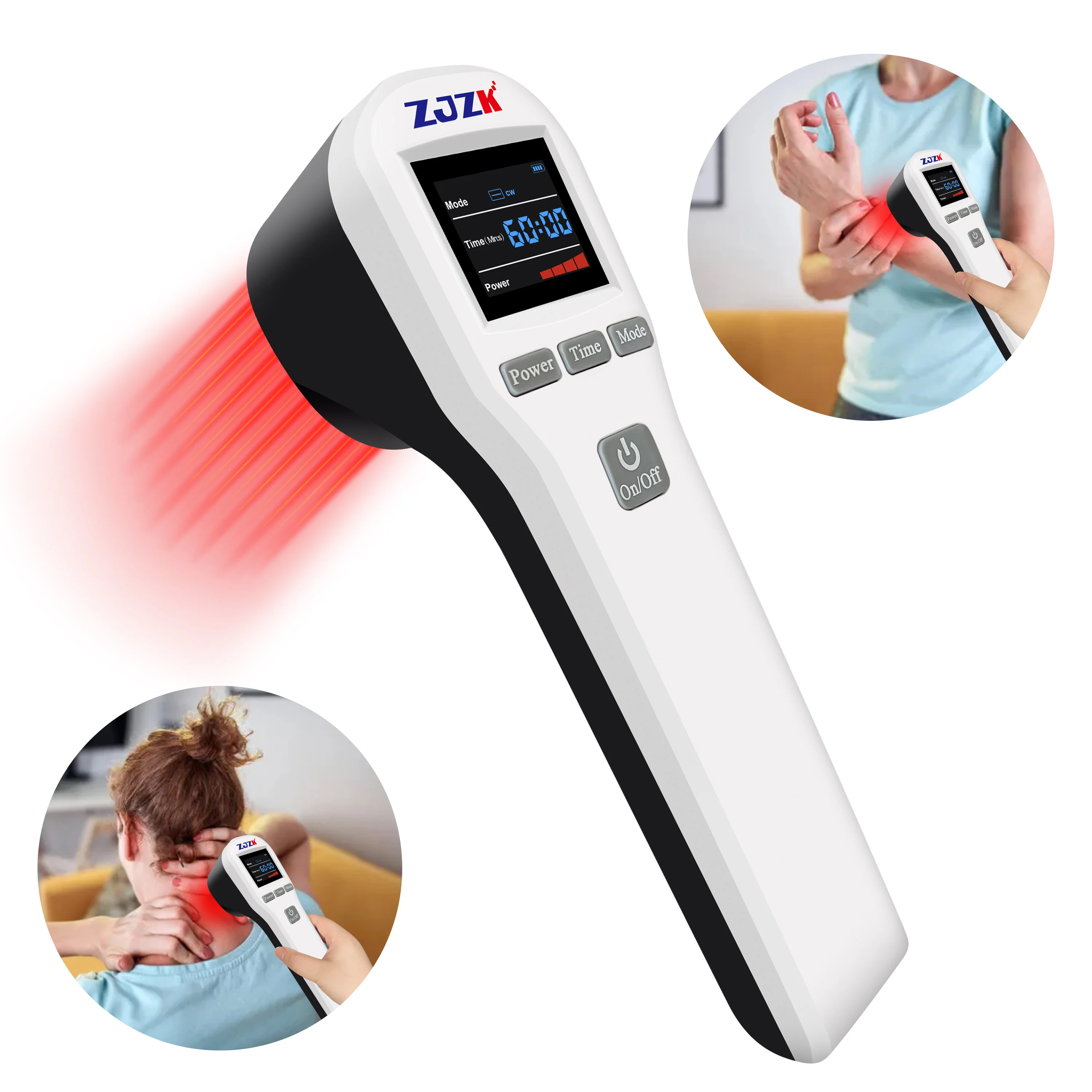 ZJZK 880mW Iv Laser Therapy Near Me Cold Laser Pet 650nmX16Diodes+808nmX4Diodes Mls Laser Therapy For Tmj Frozen Shoulder