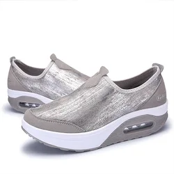 Fashion Women Shoes New Spring Thick-Soled Ladies Shoes Comfortable Sport Height Increase Casual Sneakers tenis feminino WSH4352