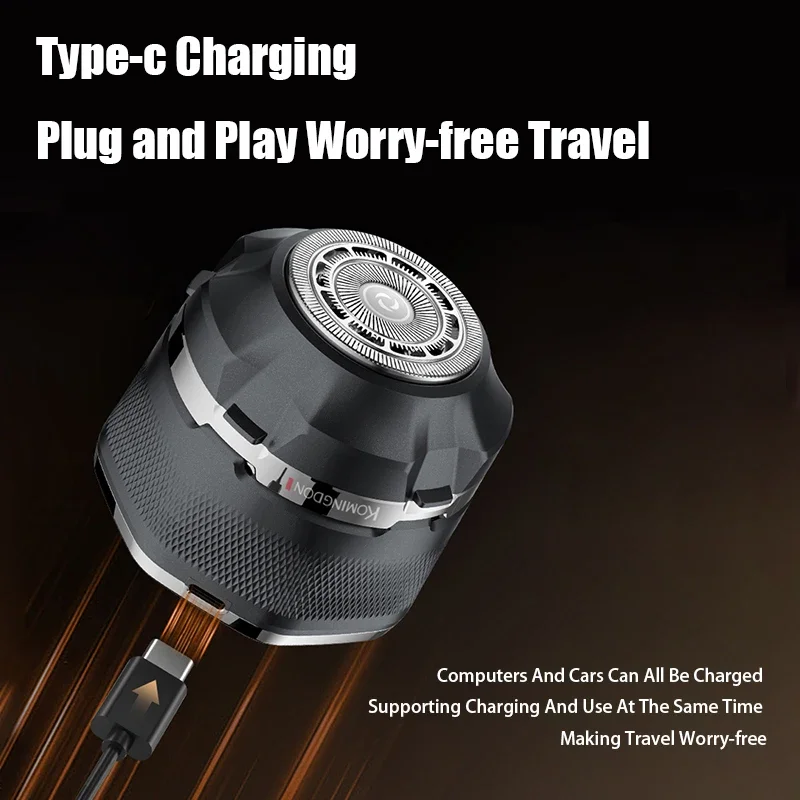 Xiaomi Komingdon-Afeitadora eléctrica para hombre, afeitadoras rotativas recargables para calvos, cabezal de hoja magnética inalámbrica, afeitadora resistente al agua