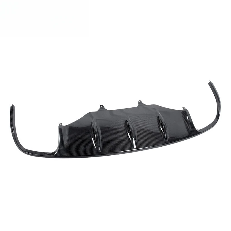 

High Quality Carbon Fiber Rear Lip Diffuser With Fins 2014-2018