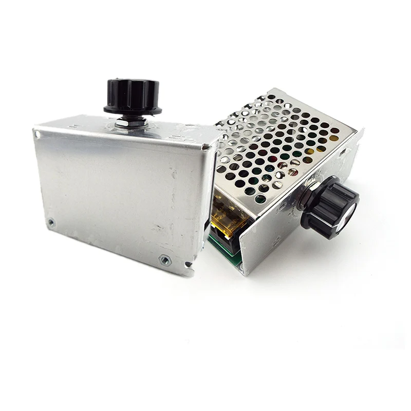 

Профессиональные регуляторы напряжения переменного тока 220 В 4000 Вт, регулятор мощности с регулируемой скоростью SCR, электронный регулятор, термостат 4 кВт