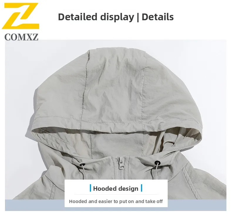 سترة بغطاء للرأس للحماية من الأشعة فوق البنفسجية للرجال لجميع التضاريس بعامل حماية من الأشعة فوق البنفسجية 50+ من الحرير الجليدي لصيد السمك سريع الجفاف مع تقنية التبريد للرياضات الخارجية المتطرفة 2025 #6