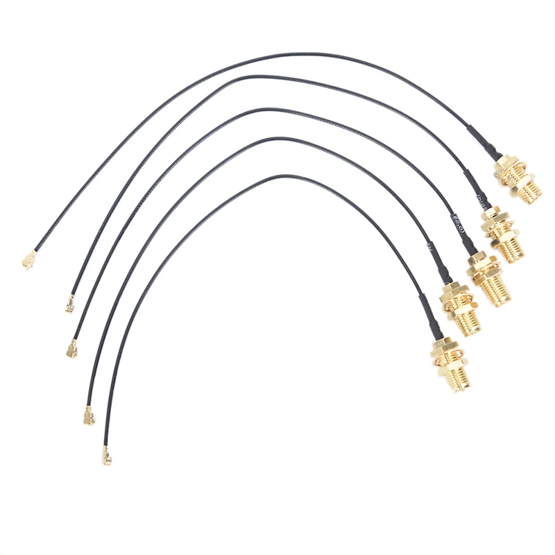 

5pcs IPX to RP-SMA Female UFL to RP SMA Connector WiFi Antenna Pigtail Cable