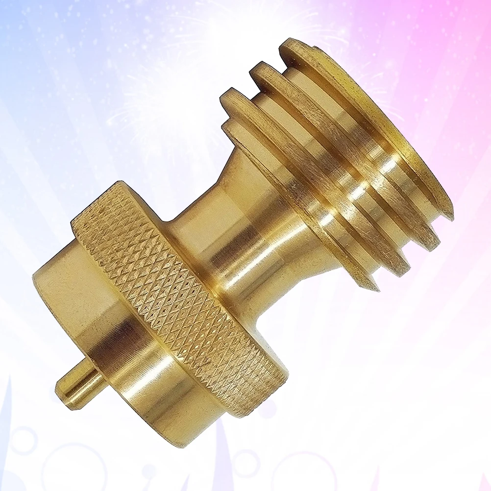 

2pcs Gas Tank Refill Adapter Brass Cylinder Transfer Joint 7/8-14 Left Thread 1 Inch-20 Internal Thread Auto-Cutoff