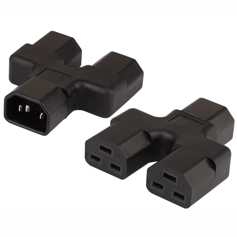 UPS special 10A-16A IEC 320 C14 Pin male three vertical 2xC21 three horizontal female power adapter adapter plug