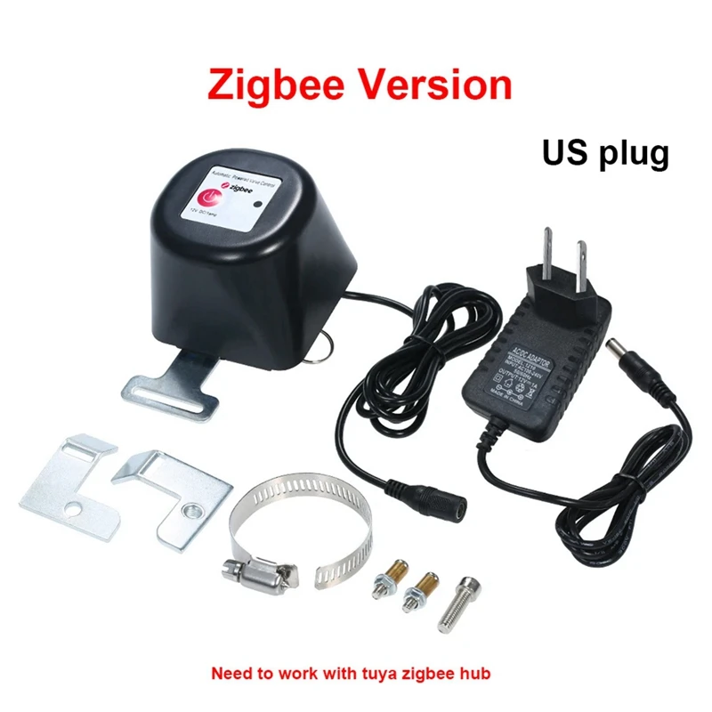 Новый умный контроллер клапана манипулятора Tuya Zigbee для воды, газа, автоматическое отключение, выключение, поддержка Alexa Home Smartlife