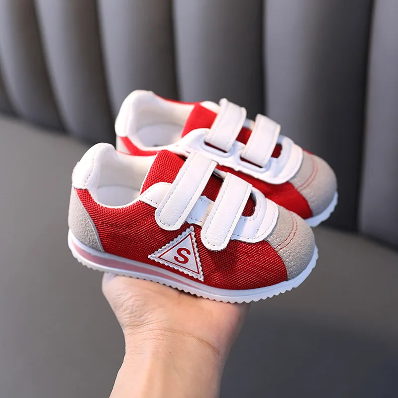 кроссовки детские Kid Casual Shoes 2023 Spring New Boy Fashion Sports Shoes Soft Sole Baby Shoes Breathable Girl Shoe Kid Shoes