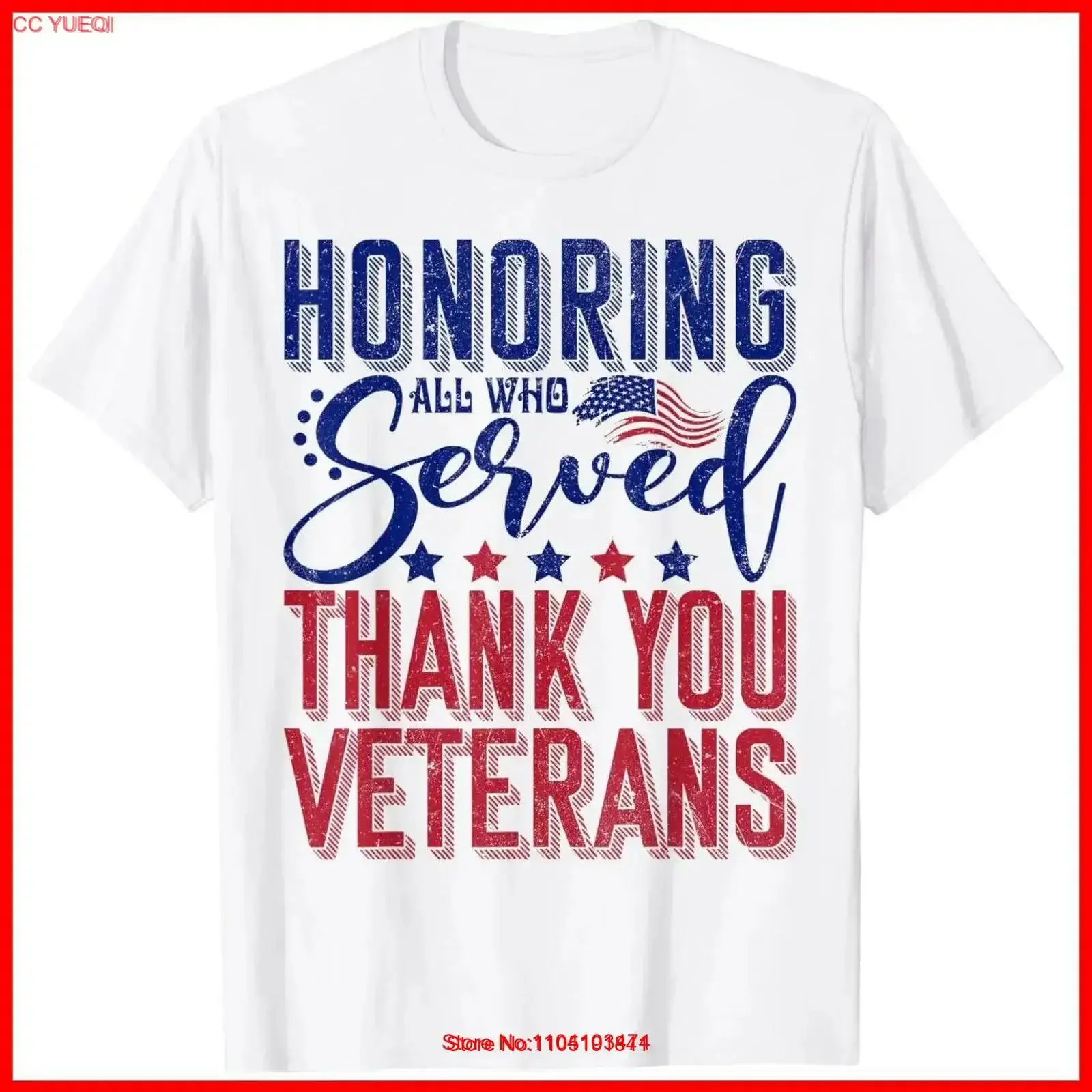 Honoring All Who Served Thank You Veterans Day American Flag White T Shirt S 5XL vintage Washed Slightly streetwear