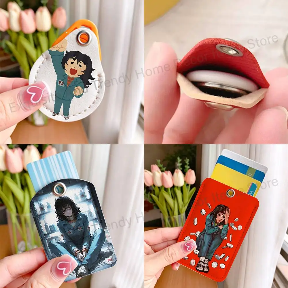 M-Mouthwashing A-Anya Game Wholesale PU Leather Card Cover 3 Styles Available Teardrop Long Small Rectangle Keychain