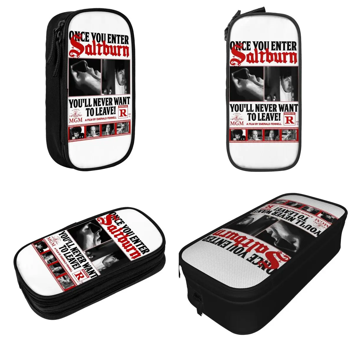 SALTBURN Once You Enter Pencil Case Cute Pen Bag Student Large Storage School Supplies Gift Pencilcases