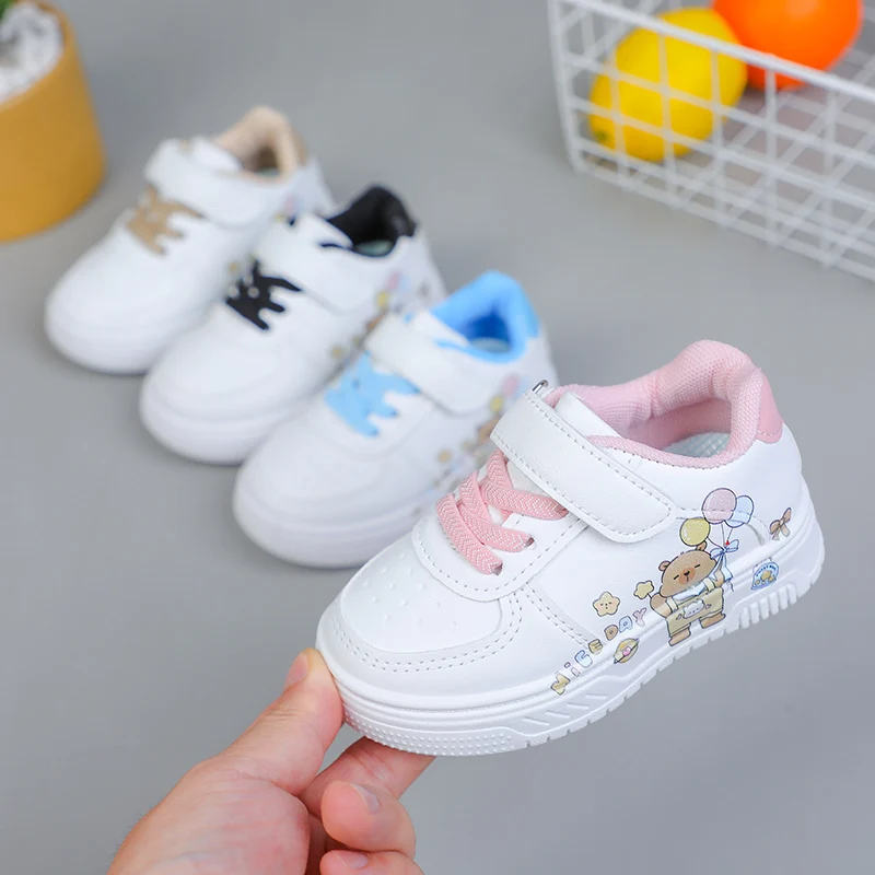 

Kawaii модная спортивная обувь для детей, Нескользящая уличная обувь с мультяшным принтом животных, повседневные кроссовки для мальчиков и девочек, подарки