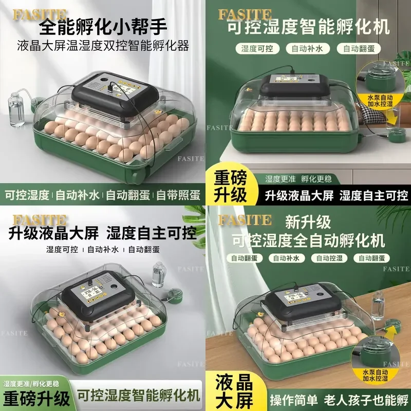 For Parrot Pigeon Chick Fully Automatic Egg Incubator Household Hatching Machine High Success Rate Easy Operation