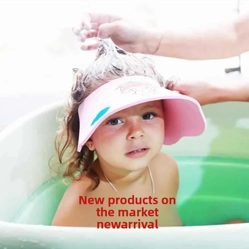 

Детская шапочка для шампуня из 3 предметов с регулируемой липучкой — мягкая шапочка для купания для малышей и детей, водонепроницаемая защита для волос (синий/зеленый/розовый)